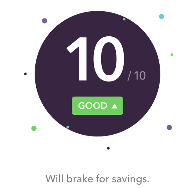 Root car insurance app 10/10 score screenshot